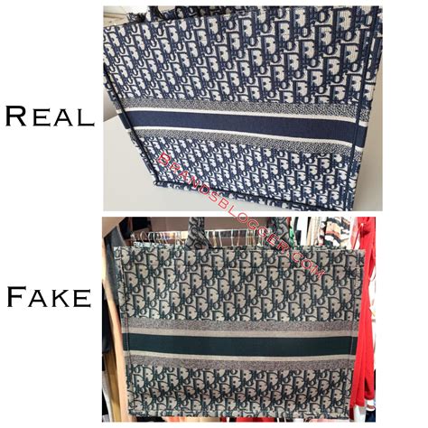 real vs fake dior book tote|real Dior bag.